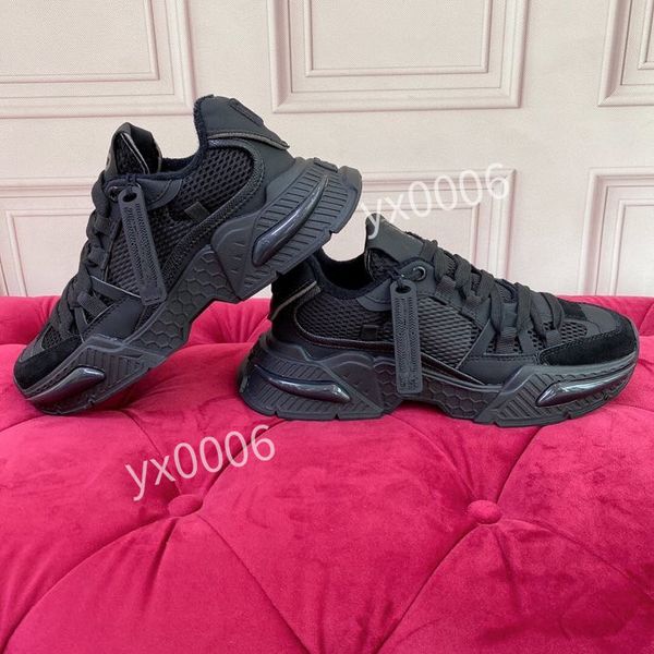 

2023new designer sneakers men shoes print check trainer platform trainers striped sneaker vintage suede shoe, Black