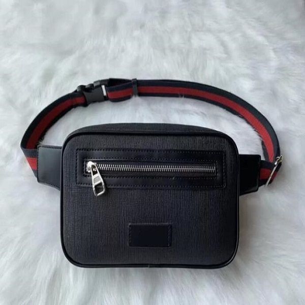 

2023 mens women bags men women leather sport fanny pack belly waist bum bag belt jogging pouch back grid