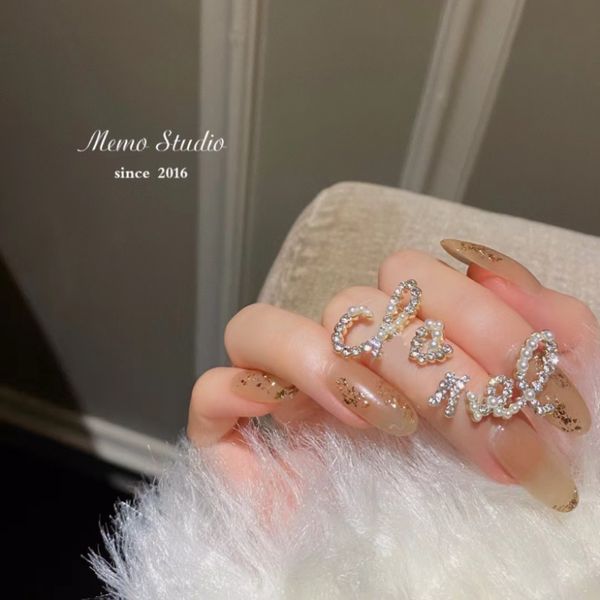 

fashion women designer stud earrings stamp jewelry diamond letter earing gold plated vintage european lover wedding party accessory, Golden;silver