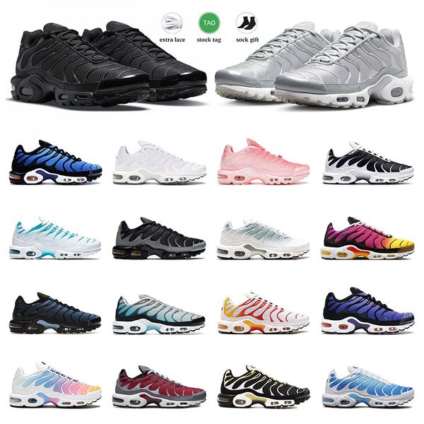 

2023 for men women shoes tns plus tn running shoe mens sneakers unity triple black white mica green hyper blue atlanta pink gradient sports