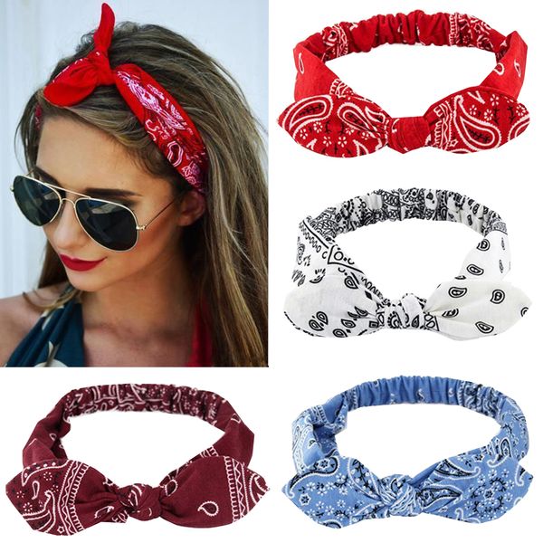 

new women suede soft solid print headbands vintage boho cross knot elastic hairbands girls hair bands hair accessories, Black;brown