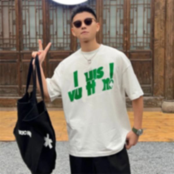 

mens designer t shirt friends letter print tees men women short sleeve hip hop style black white t-shirts v tees size s-4xl, White;black
