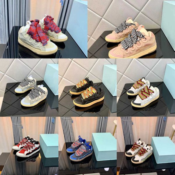 

designer mesh shoes boot men women laceup extraordinary sneaker embossed leather curb sneakers calfskin rubber nappa platformsole shoe