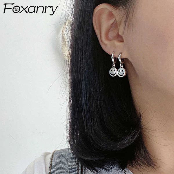 

charm anry silver color face drop earrings for women trendy elegant birthday party jewelry gifts prevent allergy l230315, Golden
