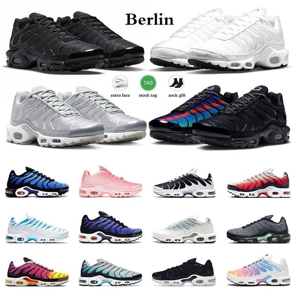 

plus tn men women tns running shoes triple white black unity hyper blue atlanta mens outdoor sports trainers sneakers size 36-46