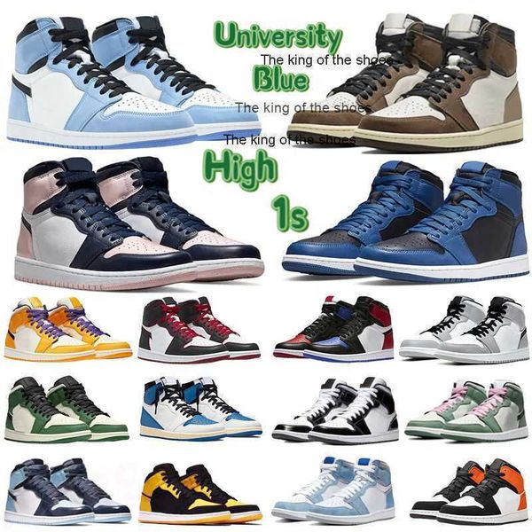

2023 og2023 og 2023 og fashion jumpman 1s high basketball shoes off mens womesn university blue dark mocha light smoke grey hyper chicago pa, Black