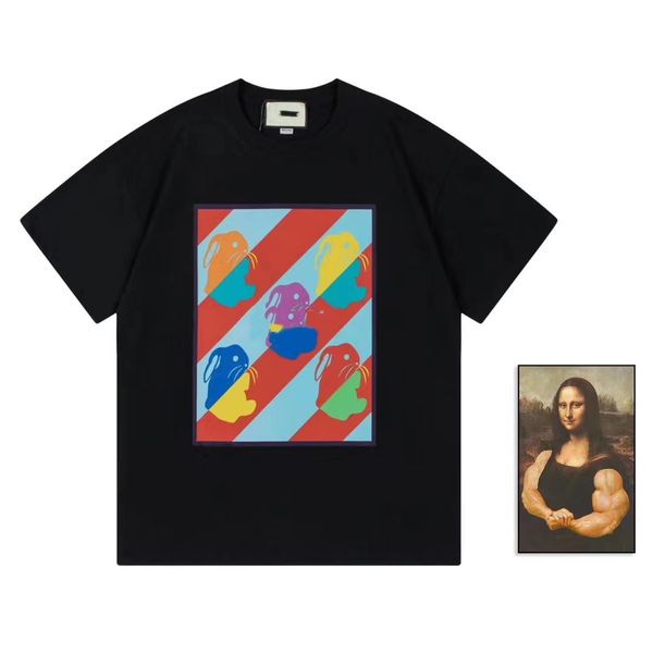 

and spring summer new men's t shirt letter-printed loose short-sleeved fashionable t-shirt for men and women, White;black