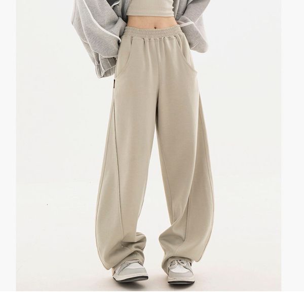 

women's pants capris loose wide leg pants women baggy y2k korean fashion sweatpants female high waist streetwear trousers vintage casua, Black;white