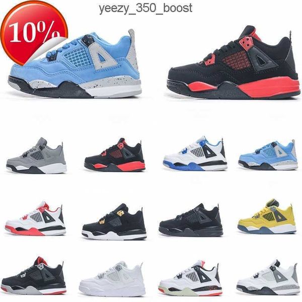 

jumpman 4s kids shoes boys basketball 4 shoe children black mid high sneaker chicago designer scotts military cat trainers baby kid a0kx