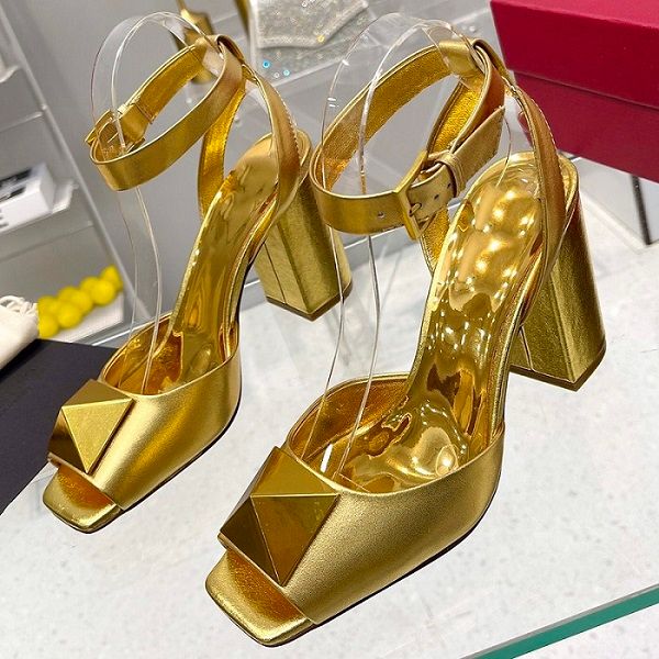 

sandals famous designer women's luxury leather high ladies shoes fashion roman shoes style chunky heel party shoes size 35-42, Black