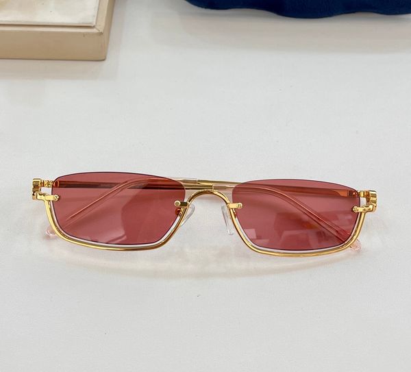 

small gold pink oval rectangle sunglasses for women fashion glasses designer sunglasses gafas de sol uv400 eyewear with box, White;black