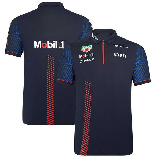 

men's polo shirt 23 new f1 formula one racing team red the same bull short-sleeved on official website of world championship in summer, White;black
