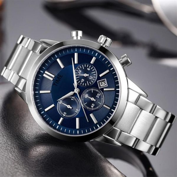 

men classic business watch luxury wristwatches stainless steel navitimer 1884 sports chronograph male automatic quartz watches 33v, Slivery;brown