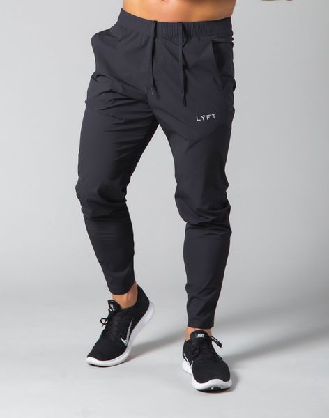 

men's pants lyft fashion brand street trendy jogging pants men's self-cultivation gym fitness training quick-drying black sports p