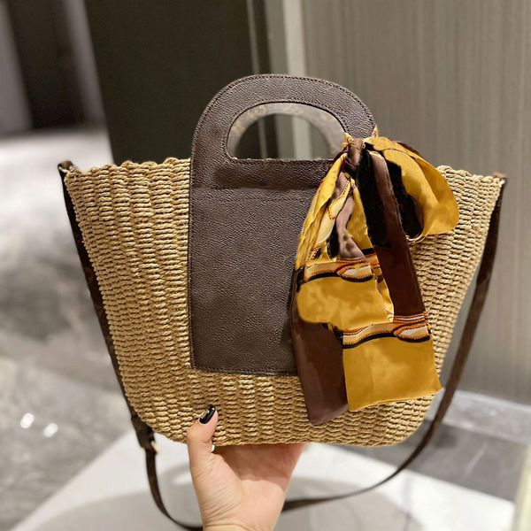 

designer bags women totes bag straw handbag large shopping bag classic letter crossbody tote summer beach bags