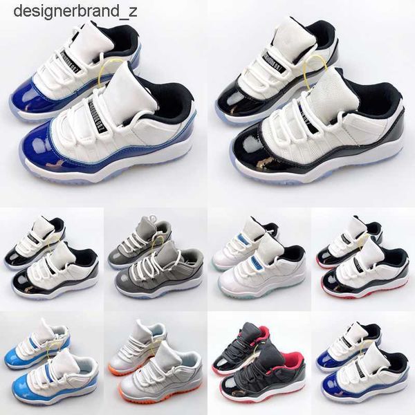 

cherry jumpman 11s kids basketball shoes low 72-10 cool grey animal instinct 25th anniversary bred concord 11 citrus midnight navy children, Black