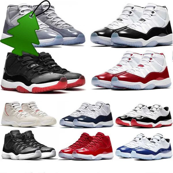 

retro og 11 basketball shoes men women jumpman 11s cherry midnight navy cool grey 25th anniversary 72-10 low bred pure violet mens womens