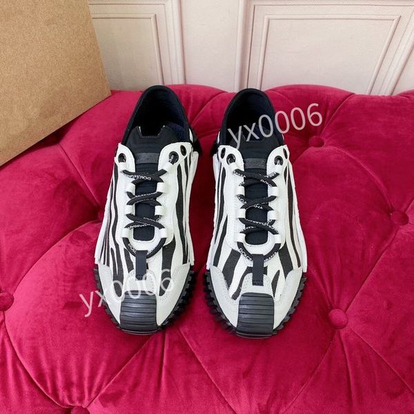 

2023 reflective sneakers vintage suede leather trainers fashion stylist shoes leisure shoe platform lace-up print sneaker ship within, Black