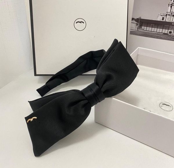 

with box luxury silk headbands with c print women street headband black colors hair hoop girls hairjewelry4909262, Silver