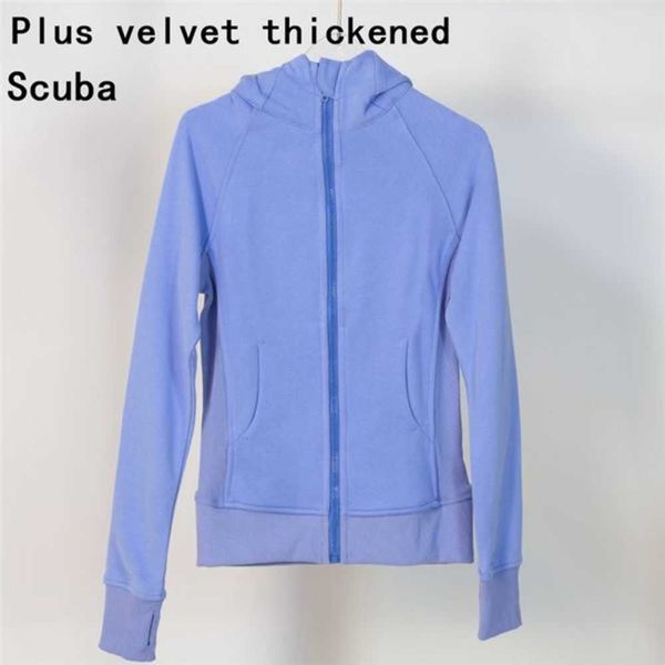 

23new yoga wear womens define hooded jackets sweatshirts designers sports coats double-sided sanding fitness cingezjz, Black