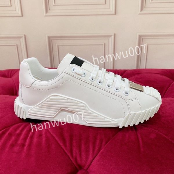 

2023new women travel leather lace-up sneaker fashion lady designer running trainers letters woman shoe flat printed men gym sneakers, Black