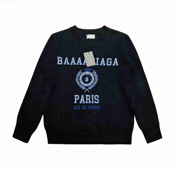 

designer men's plus size hoodies sweatshirts in autumn / winter 2022acquard knitting machine e custom jnlarged detail crew neck cotton, Black;brown