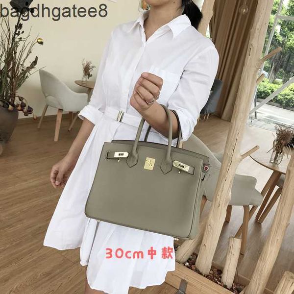 

handbag birkins designer bags head hermas bag 2023 pure bags lychee women pattern soft lady's versatile shoulder 95o8