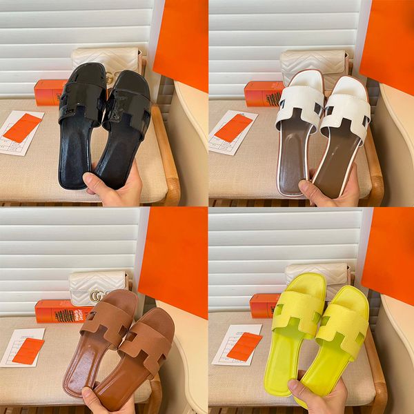 

classic oran women men summer slippers sandals designer luxury female leather flat female outside woman wear 100 matching indoor herma nice, Black