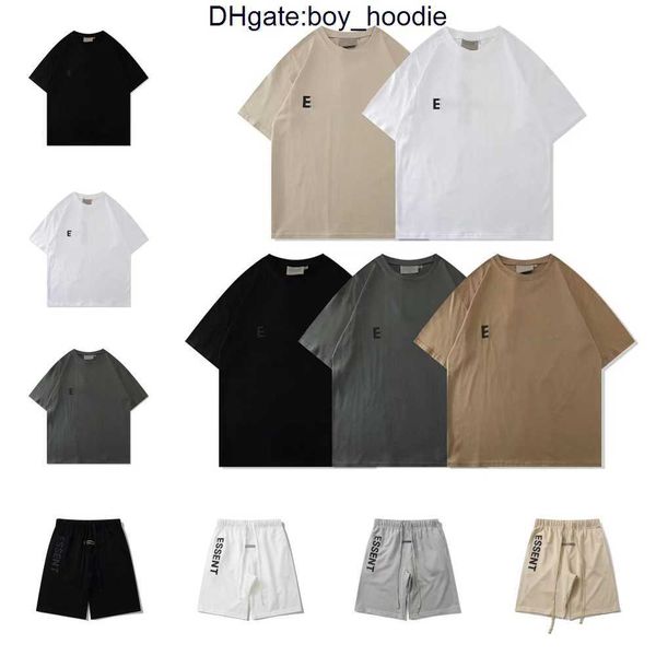 

ess designer mens t-shirts chest letter laminated print tide short sleeve high street loose oversize casual t-shirt 100% pure cotton zyzi, White;black