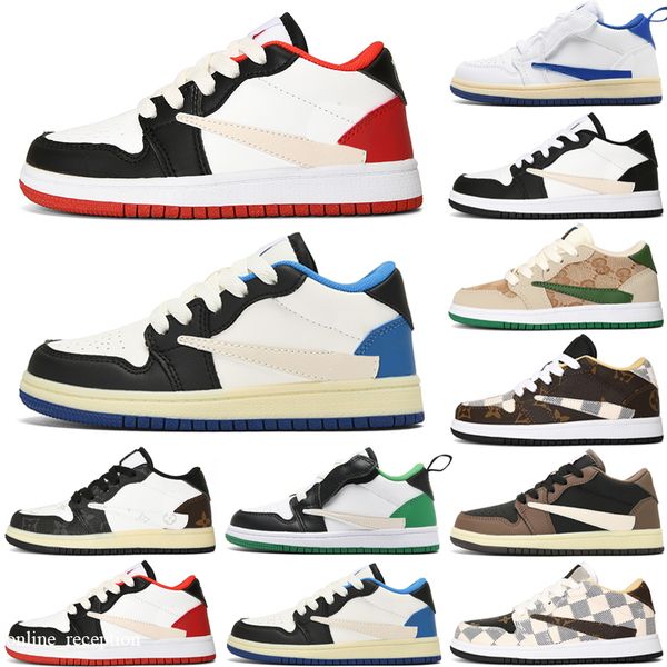 

starfish basketball shoes 1 low reverse mocha taxi chicago gorge bred patent hyper royal unc kids trainer sport 25-36, Black