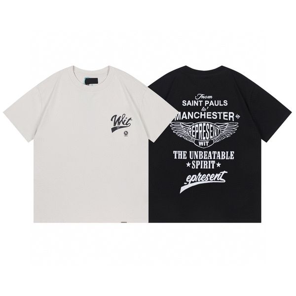 

men's plus tees & polos round neck embroidered and printed polar style summer wear with street pure cotton 13qtg, Black;brown