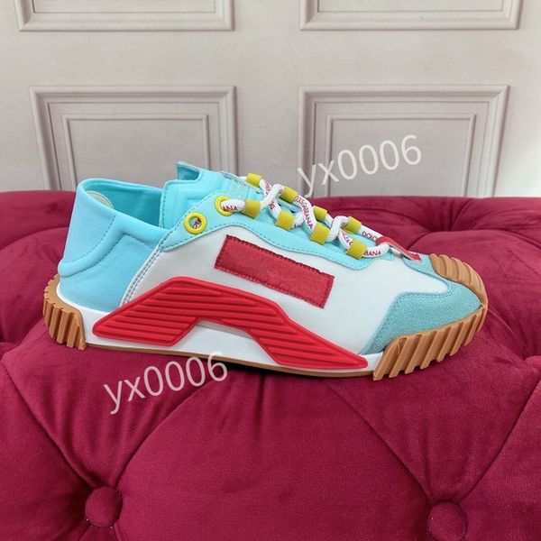 

2023 mens suede leather trainers fashion stylist shoes leisure shoe platform lace-up print sneaker ship within, Black