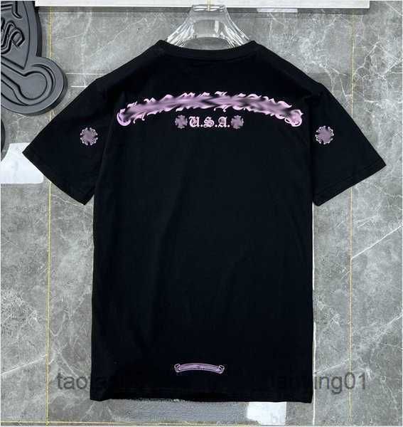 

luxury mens classics t shirts designers brand crew neck short sleeves tees ch men women t-shirts sweater casual horseshoe sanskritsxw6, White;black