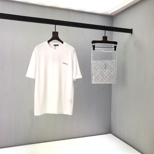 

2021ss spring and summer new high grade cotton printing short sleeve round neck panel t-shirt size m-l-xl--xxxl color black w341o, Black;brown