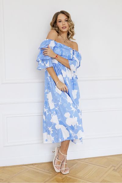 

casual dresses backless long beach dress women white blue floral boho chiffon dress summer party short sleeve maxi dresses for women 230316, Black;gray