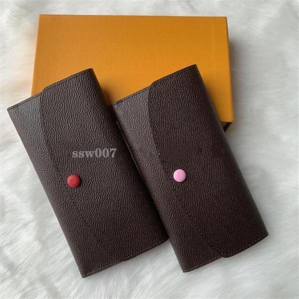 

woman wallet purse women original box fashion wallets245c, Red;black