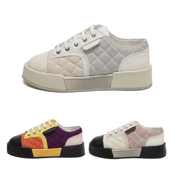 

designer sneakers calfskin casual shoes reflective shoes vintage suede leather trainers all-match stylist sneaker patchwork leisure shoe pla, Black