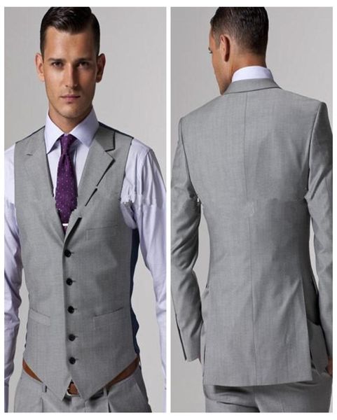 

custom men wedding tuxedos slim fit gold pattern lapel suits for men one button formal business groom suit jacketpantbow tweed w5015962, Black;gray