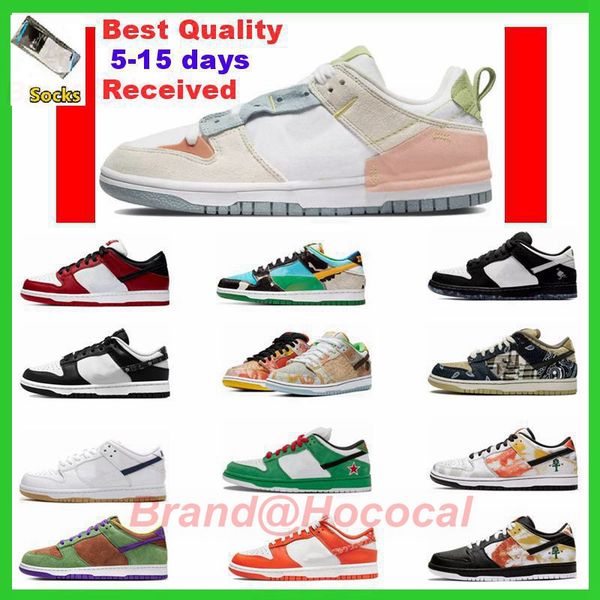 

2023 running dress shoes mens womens dunks sail multi camo casual running low georgetown sneakers ho0925 unc purple green mens hococal, Black
