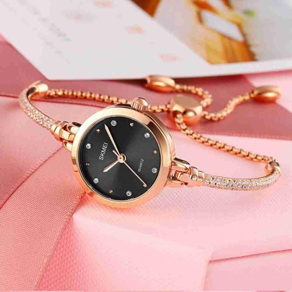 

women's watches luxury fashion ladies quartz small dial exquisite wrist bracelet dres casual watc l6b2 230314, Slivery;golden