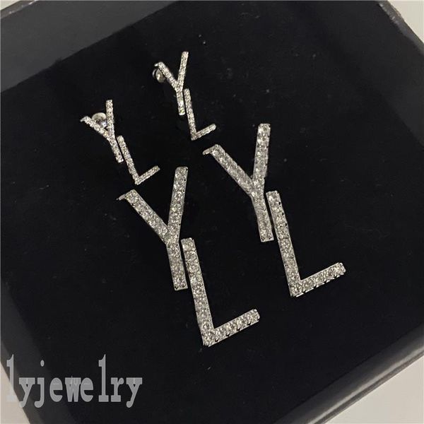 

letters diamonds luxuries mens stud shape earing for teen girls 10-12 unique cute tiktok shape metal elegant orecchini womens jewelry earrin, Golden;silver