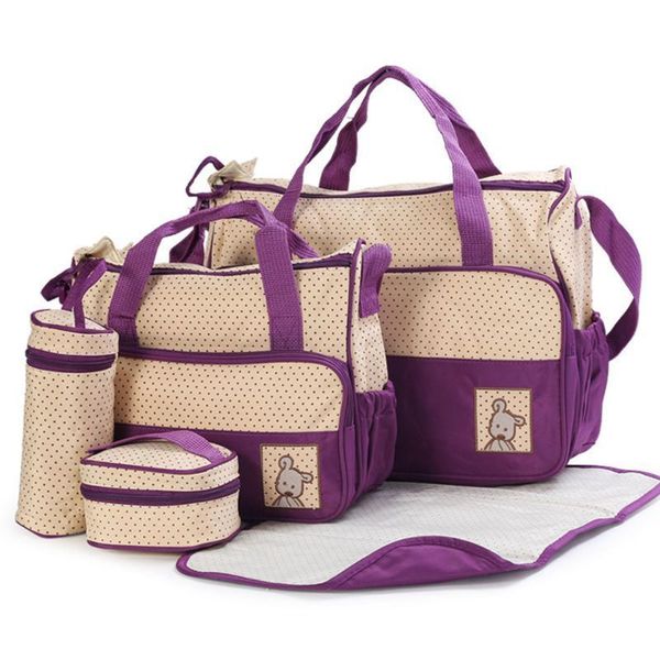 

diaper bags 5 pcs multifunctional set baby changing diaper nappy bag maternity mummy handbag gxmb 230316