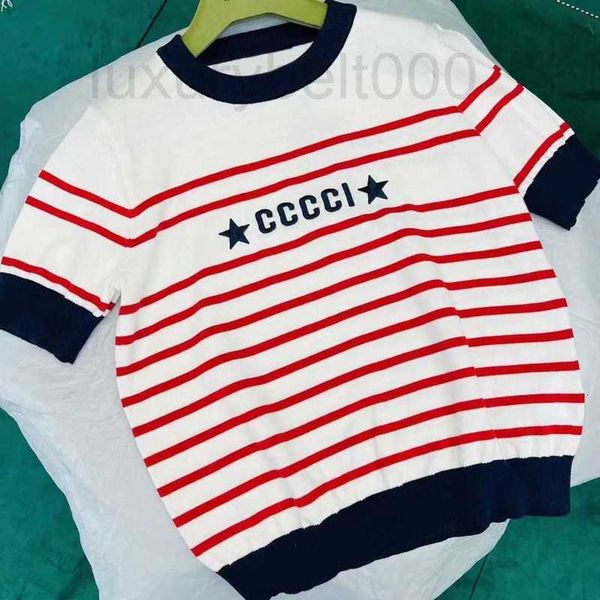 

women's knits & tees designer apparel women knits letter deisgn short sleeve tees fine lines fashionable joker ladies autumn winter ma, White