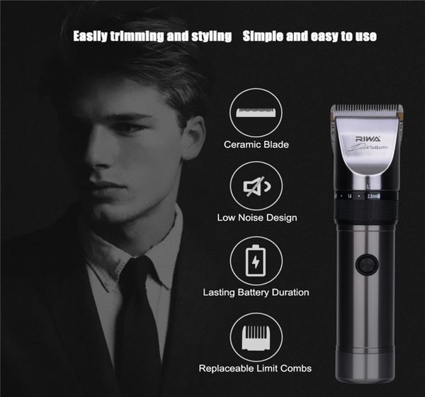 

quiet hair clipper hair cutting machine professional hair trimmers lithium battery titanium ceramic blade hairdresser7549832