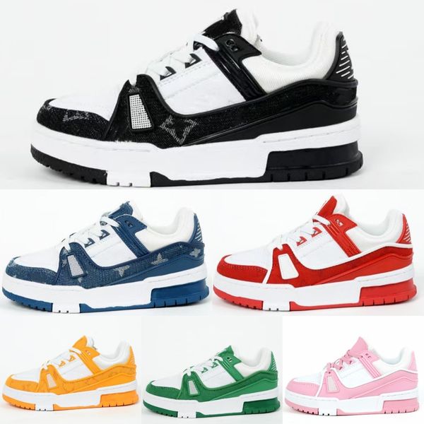 

Kids Shoes Casual Boys Girls Trainers Children Youth Sport Virgil Kid Leather Abloh Shoe Yellow White Red Blue Black Lace Up Outdoor Sneakers U3I8#, Gray