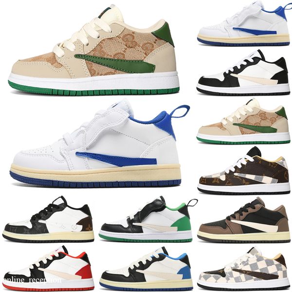

starfish basketball shoes 1 low reverse mocha taxi chicago gorge bred patent hyper royal unc kids trainer sport 28-35, Black
