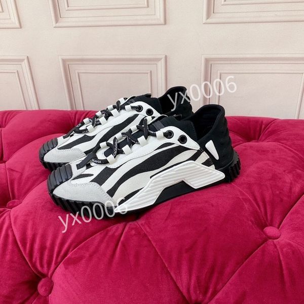 

reflective sneakers vintage suede leather trainers fashion stylist shoes leisure shoe platform lace-up print sneaker ship within, Black