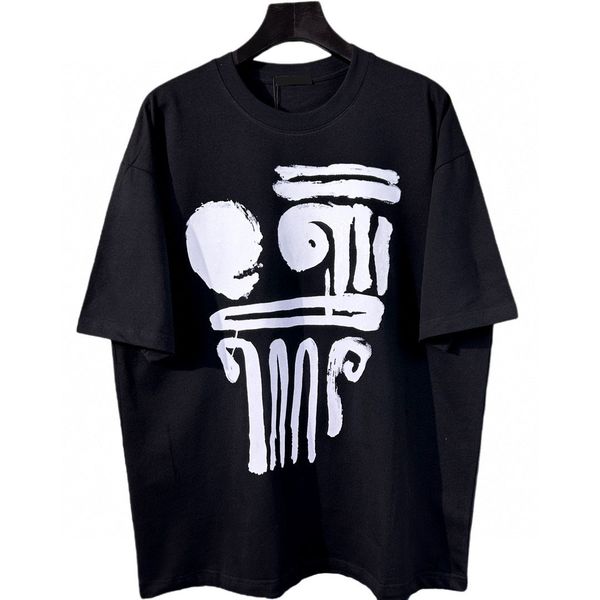 

men's plus tees & polos round neck embroidered and printed polar style summer wear with street pure cotton 122wg, Black;brown