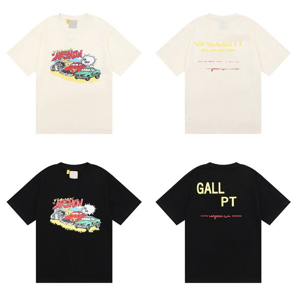 

men's man gal t-shirts de designer woman tees t shirt car letter print short sleeve summer round neck short outdoor fashion leisure pur, White;black