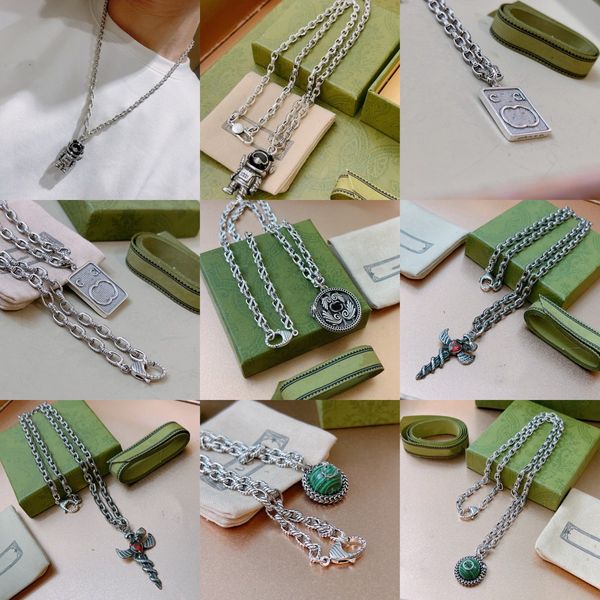 

fashion mens stainless steel pendant necklace designer love jewelry silver plated letter necklace for valentine's day